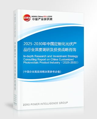 定制化光伏產品研究報告 2025-2030年中國定制化光伏產品行業深度調研及投資戰略咨詢
